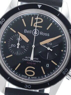 Bell＆Ross Vintage Officer Black BR126-94 Date Automatic Men's Watch_946713